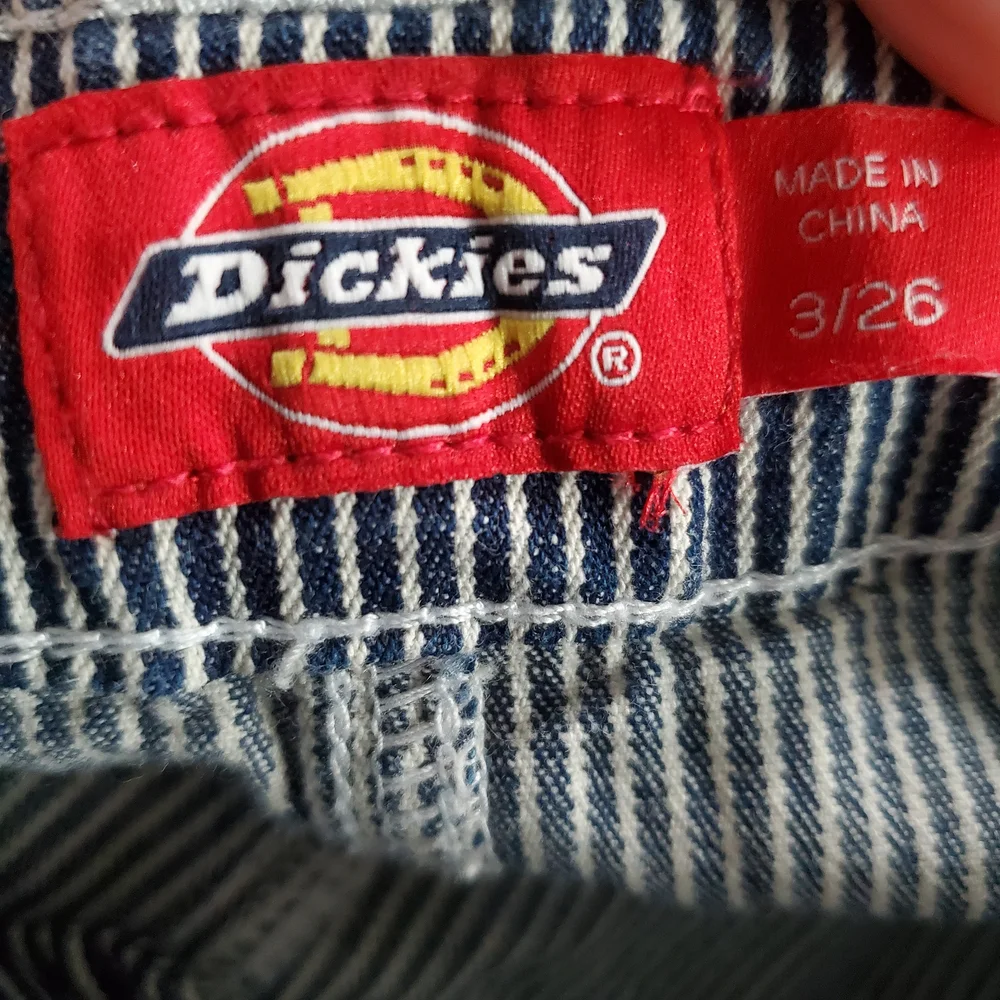 Dickies‎ Blue and White Jean Shorts with Rolled Cuffs - Picture 3 of 5